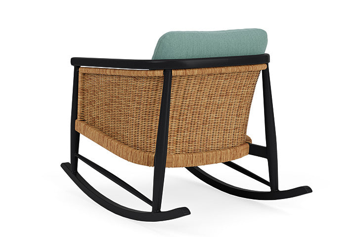 Lloyd Flanders - Galloway Lounge Rocker In Tortoiseshell Finish With Loveboat Mint Fabric - 2390331112010 view 2