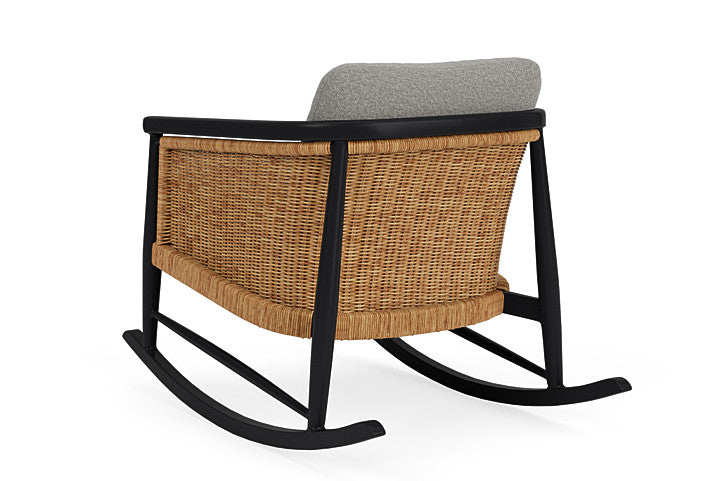 Lloyd Flanders - Galloway Lounge Rocker In Tortoiseshell Finish With Rumba Nickel Fabric - 2390331112011 view 2