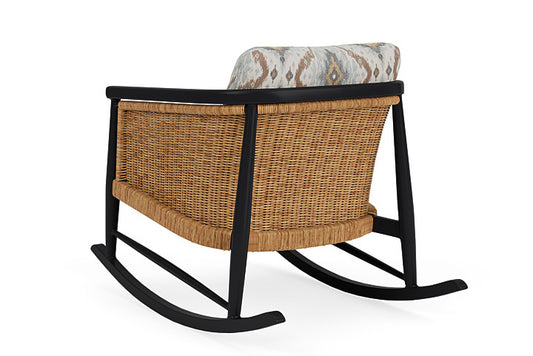 Lloyd Flanders - Galloway Lounge Rocker In Tortoiseshell Finish With Yoko Mist Fabric - 239033111727 view 2