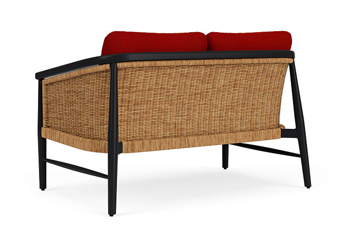 Lloyd Flanders - Galloway Loveseat In Tortoiseshell Finish With Partyline Lollipop Fabric - 2390501112054 view 2
