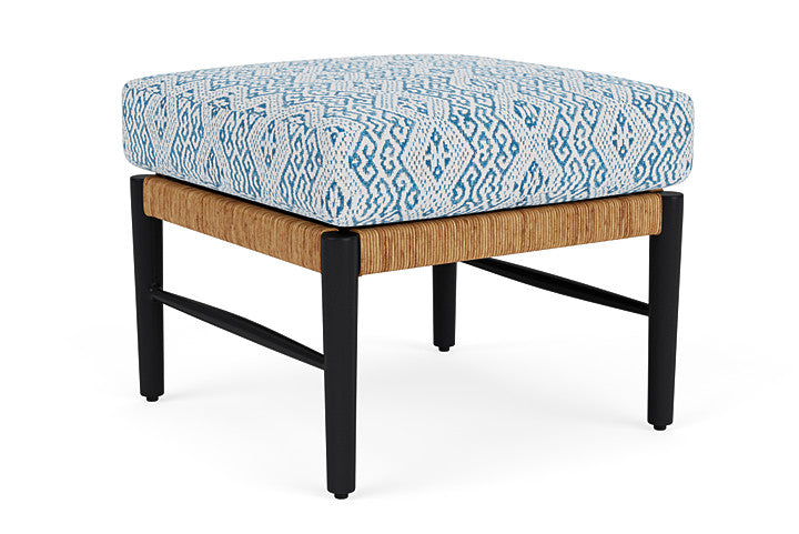 Lloyd Flanders - Galloway Ottoman In Tortoiseshell Finish With Aman Capri Fabric - 2390171111800 view 2