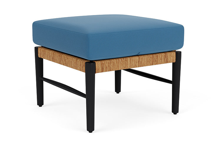 Lloyd Flanders - Galloway Ottoman In Tortoiseshell Finish With Bamboo Bay Sky Fabric - 2390171112007 view 2