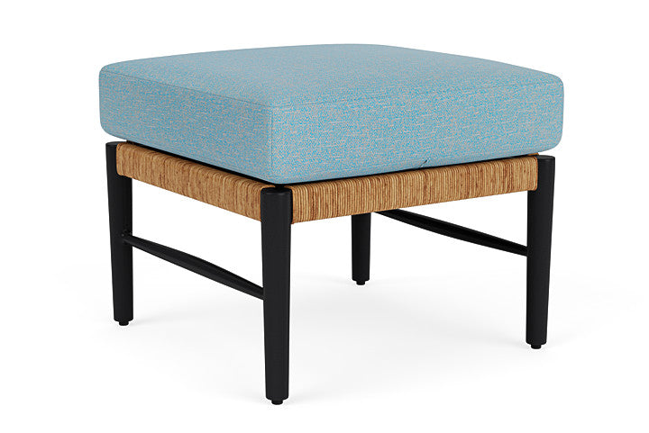 Lloyd Flanders - Galloway Ottoman In Tortoiseshell Finish With Leeds Light Blue Fabric - 2390171112058 view 2