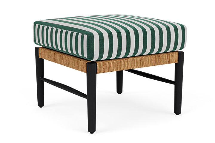 Lloyd Flanders - Galloway Ottoman In Tortoiseshell Finish With Safari/White Stripe Fabric - 239017111269 view 2