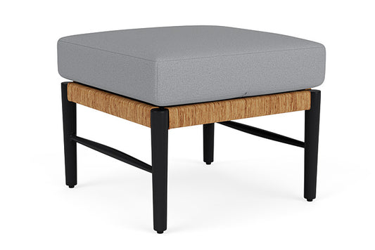 Lloyd Flanders - Galloway Ottoman In Tortoiseshell Finish With Sandberg Pewter Fabric - 2390171112029 view 2