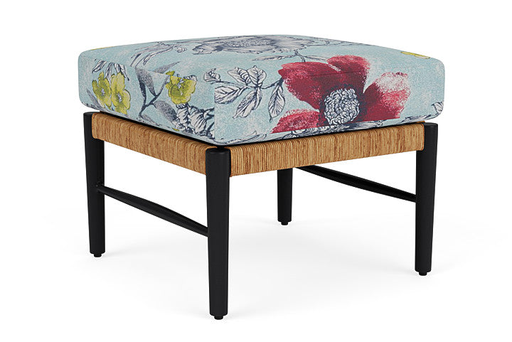 Lloyd Flanders - Galloway Ottoman In Tortoiseshell Finish With Serena Floral Meadow Fabric - 2390171112079 view 2