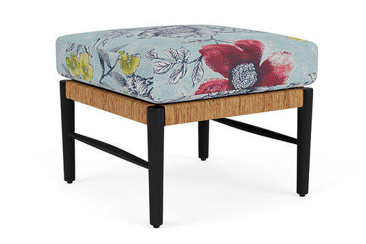 Lloyd Flanders - Galloway Ottoman In Tortoiseshell Finish With Serena Floral Meadow Fabric - 2390171112079 view 2