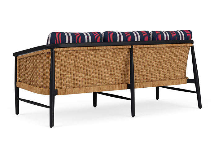 Lloyd Flanders - Galloway Sofa In Tortoiseshell Finish With Berkely Hall Navy Fabric - 2390551112063 view 2