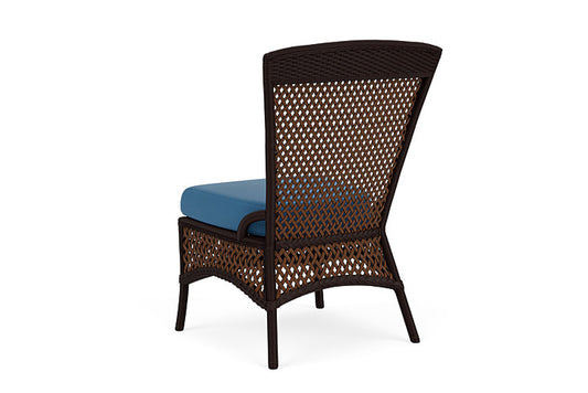 Lloyd Flanders - Grand Traverse Armless Dining Chair In Caramel Finish With Bamboo Bay Sky Fabric - 713070362007 view 2