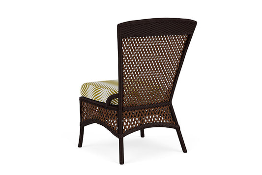 Lloyd Flanders - Grand Traverse Armless Dining Chair In Caramel Finish With Clock Out Dew Fabric - 713070362083 view 2