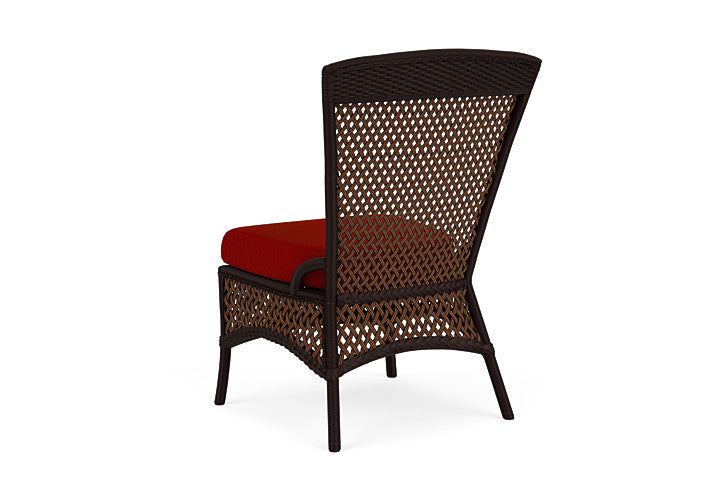 Lloyd Flanders - Grand Traverse Armless Dining Chair In Caramel Finish With Partyline Lollipop Fabric - 713070362054 view 2