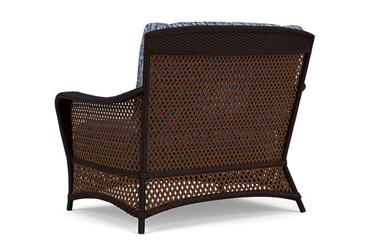 Lloyd Flanders - Grand Traverse Chair & A Half In Caramel Finish With Visions Cobalt Fabric - 71315036683 view 2