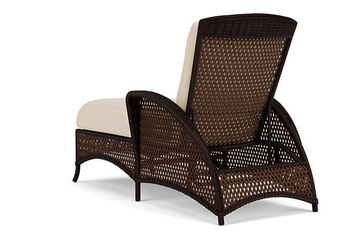Lloyd Flanders - Grand Traverse Chaise In Caramel Finish With Callen Pearl Fabric - 713250362021 view 2