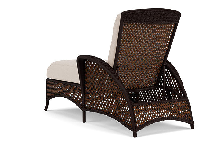 Lloyd Flanders - Grand Traverse Chaise In Caramel Finish With Canvas Birds Eye Fabric - 71325036937 view 2