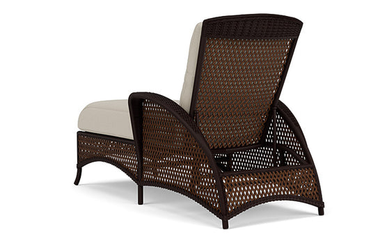 Lloyd Flanders - Grand Traverse Chaise In Caramel Finish With Fife Fog Fabric - 71325036181 view 2