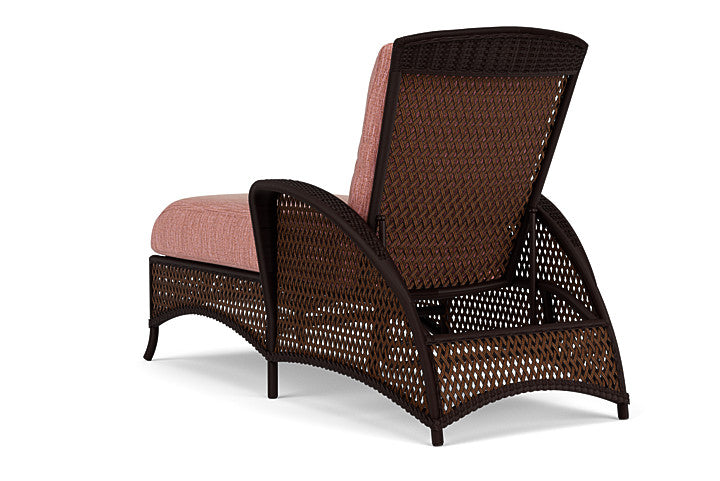 Lloyd Flanders - Grand Traverse Chaise In Caramel Finish With Friendly Carnival Fabric - 713250362043 view 2