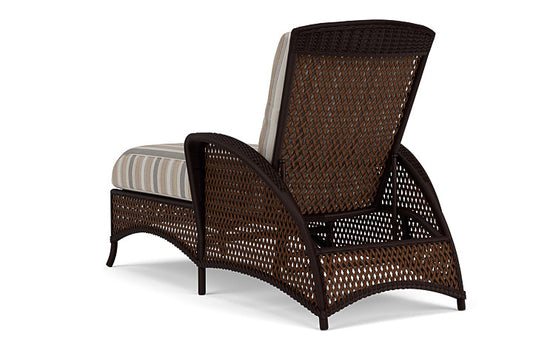 Lloyd Flanders - Grand Traverse Chaise In Caramel Finish With Purveyor Pewter Fabric - 71325036146 view 2