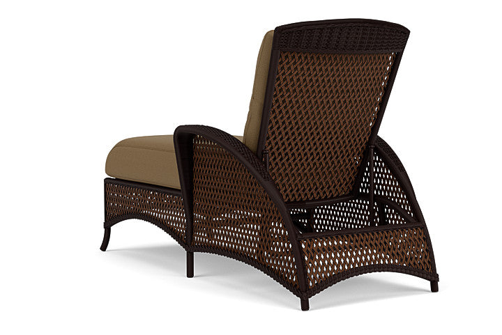 Lloyd Flanders - Grand Traverse Chaise In Caramel Finish With Reflections Straw Fabric - 713250362053 view 2