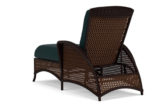 Lloyd Flanders - Grand Traverse Chaise In Caramel Finish With Sandberg Lagoon Fabric - 713250362039 view 2