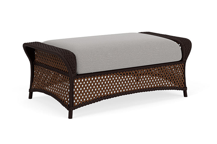 Lloyd Flanders - Grand Traverse Large Ottoman In Caramel Finish With Remy Shadow Fabric - 713270362004 view 2