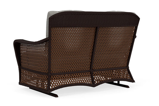 Lloyd Flanders - Grand Traverse Loveseat Glider In Caramel Finish With Rumba Nickel Fabric - 713470362011 view 2