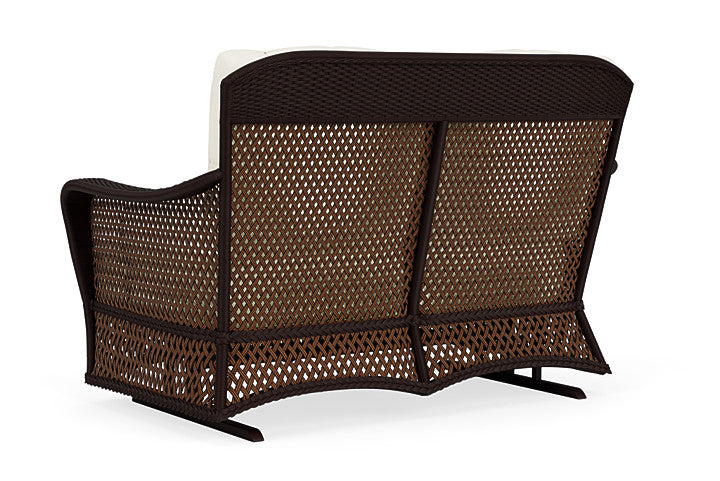 Lloyd Flanders - Grand Traverse Loveseat Glider In Caramel Finish With Sailcloth Salt Fabric - 71347036890 view 2