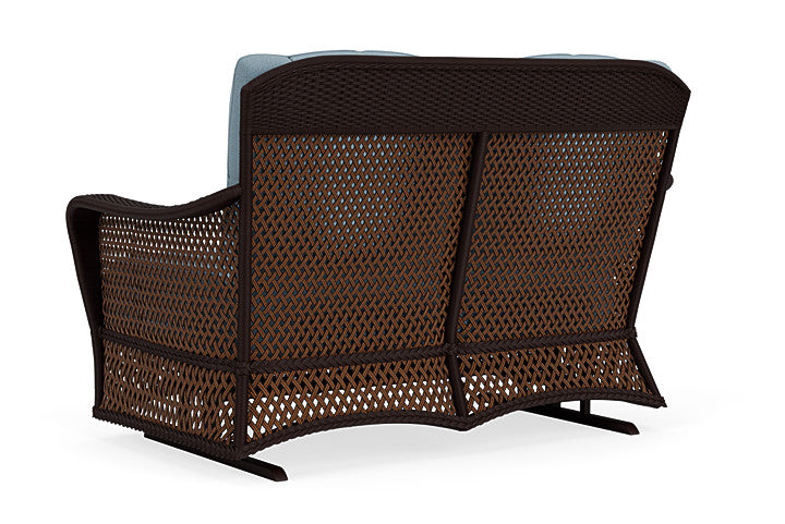Lloyd Flanders - Grand Traverse Loveseat Glider In Caramel Finish With Unearth Mist Fabric - 713470362068 view 2