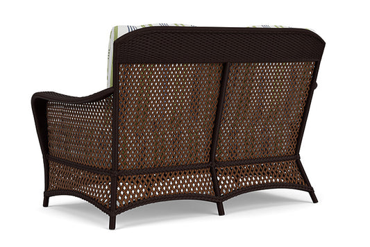 Lloyd Flanders - Grand Traverse Loveseat In Caramel Finish With Berkely Hall Green Fabric - 713500362062 view 2