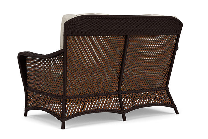 Lloyd Flanders - Grand Traverse Loveseat In Caramel Finish With Fife Fog Fabric - 71350036181 view 2