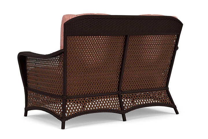 Lloyd Flanders - Grand Traverse Loveseat In Caramel Finish With Friendly Carnival Fabric - 713500362043 view 2