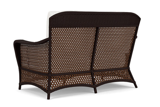 Lloyd Flanders - Grand Traverse Loveseat In Caramel Finish With Friendly Natural Fabric - 713500362042 view 2