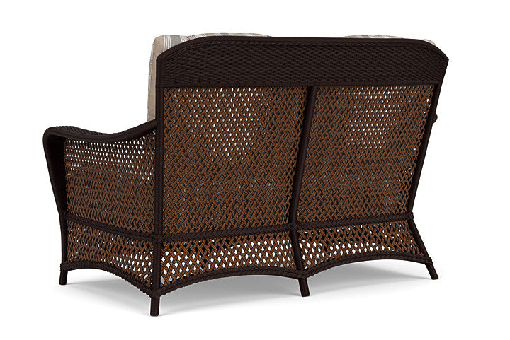 Lloyd Flanders - Grand Traverse Loveseat In Caramel Finish With Purveyor Pewter Fabric - 71350036146 view 2