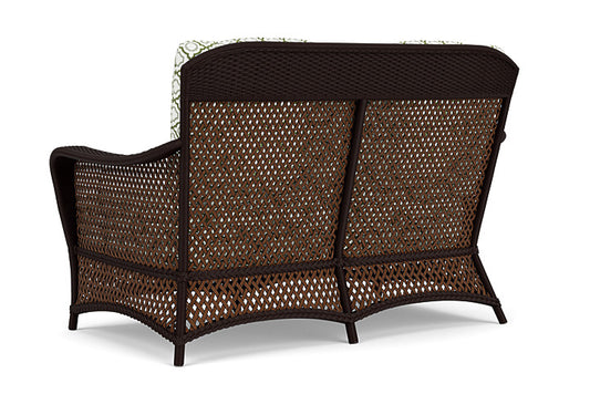 Lloyd Flanders - Grand Traverse Loveseat In Caramel Finish With Savannah Green Fabric - 713500362064 view 2