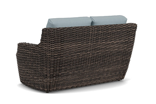Lloyd Flanders - Largo Loveseat In Vintage Oak Finish With Kadogo Lake Fabric - 2410504282041 view 2