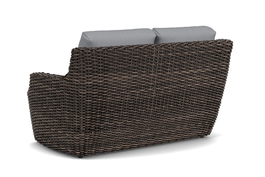 Lloyd Flanders - Largo Loveseat In Vintage Oak Finish With Sandberg Pewter Fabric - 2410504282029 view 2