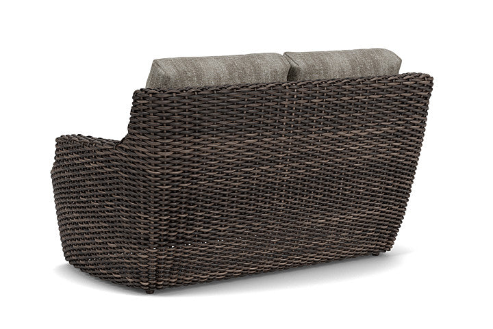 Lloyd Flanders - Largo Loveseat In Vintage Oak Finish With Surface Slate Fabric - 2410504282056 view 2
