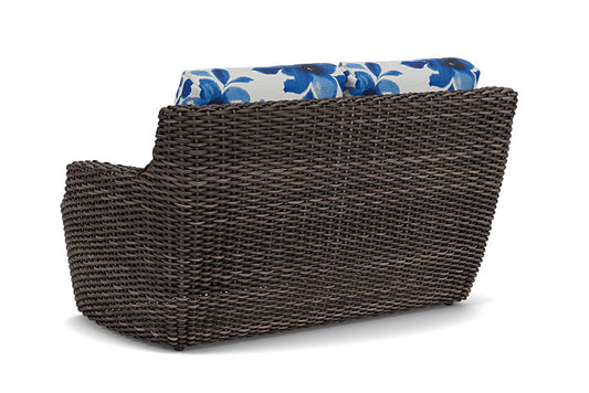 Lloyd Flanders - Largo Loveseat In Vintage Oak Finish With Watercolor Blossom Capri Fabric - 241050428672 view 2