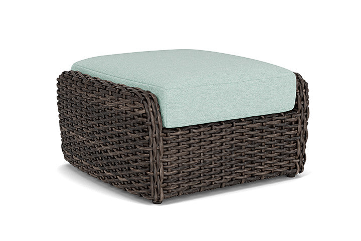 Lloyd Flanders - Largo Ottoman In Vintage Oak Finish With Demo Mist Fabric - 241017428066 view 2