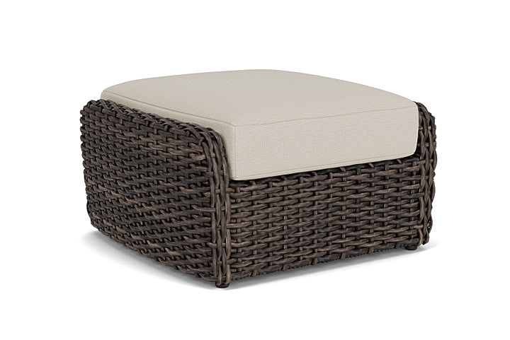 Lloyd Flanders - Largo Ottoman In Vintage Oak Finish With Fife Fog Fabric - 241017428181 view 2