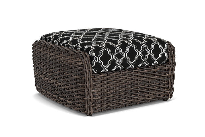 Lloyd Flanders - Largo Ottoman In Vintage Oak Finish With Luna Onyx Fabric - 2410174282071 view 2