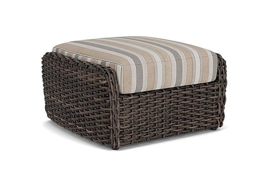 Lloyd Flanders - Largo Ottoman In Vintage Oak Finish With Purveyor Pewter Fabric - 241017428146 view 2