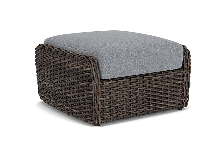 Lloyd Flanders - Largo Ottoman In Vintage Oak Finish With Rumba Stonewashed Fabric - 2410174282006 view 2