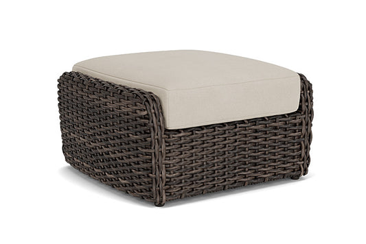 Lloyd Flanders - Largo Ottoman In Vintage Oak Finish With Sandberg Flax Fabric - 2410174282027 view 2
