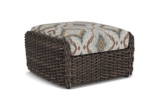 Lloyd Flanders - Largo Ottoman In Vintage Oak Finish With Yoko Mist Fabric - 241017428727 view 2