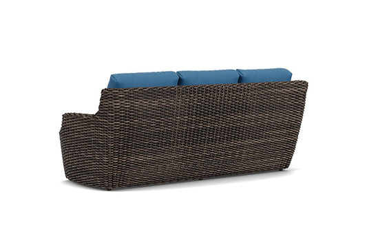Lloyd Flanders - Largo Sofa In Vintage Oak Finish With Bamboo Bay Sky Fabric - 2410554282007 view 2