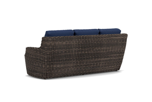 Lloyd Flanders - Largo Sofa In Vintage Oak Finish With Beach Navy Fabric - 2410554282013 view 2