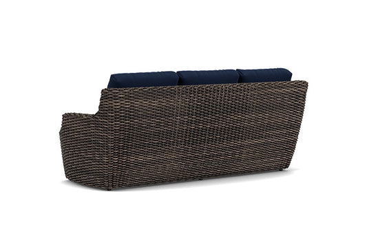 Lloyd Flanders - Largo Sofa In Vintage Oak Finish With Decorline Navy Fabric - 2410554282019 view 2