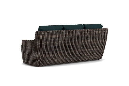Lloyd Flanders - Largo Sofa In Vintage Oak Finish With Sandberg Lagoon Fabric - 2410554282039 view 2