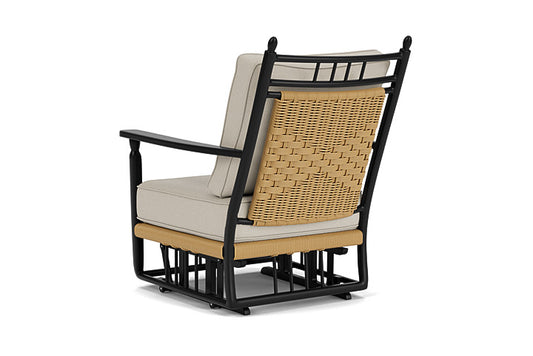 Lloyd Flanders - Low Country Glider Lounge Chair In Natural Finish With Fife Fog Fabric - 77065067181 view 2