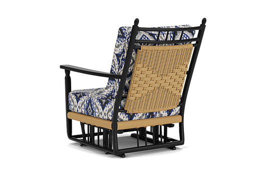 Lloyd Flanders - Low Country Glider Lounge Chair In Natural Finish With Yoko Mediterranean Fabric - 77065067705 view 2